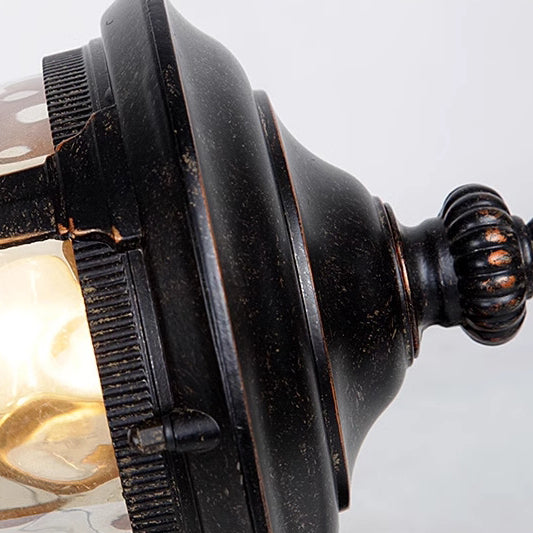 Contemporary Nordic Jar Aluminum Glass 1-Light Wall Sconce Lamp For Outdoor Patio | Bowlift