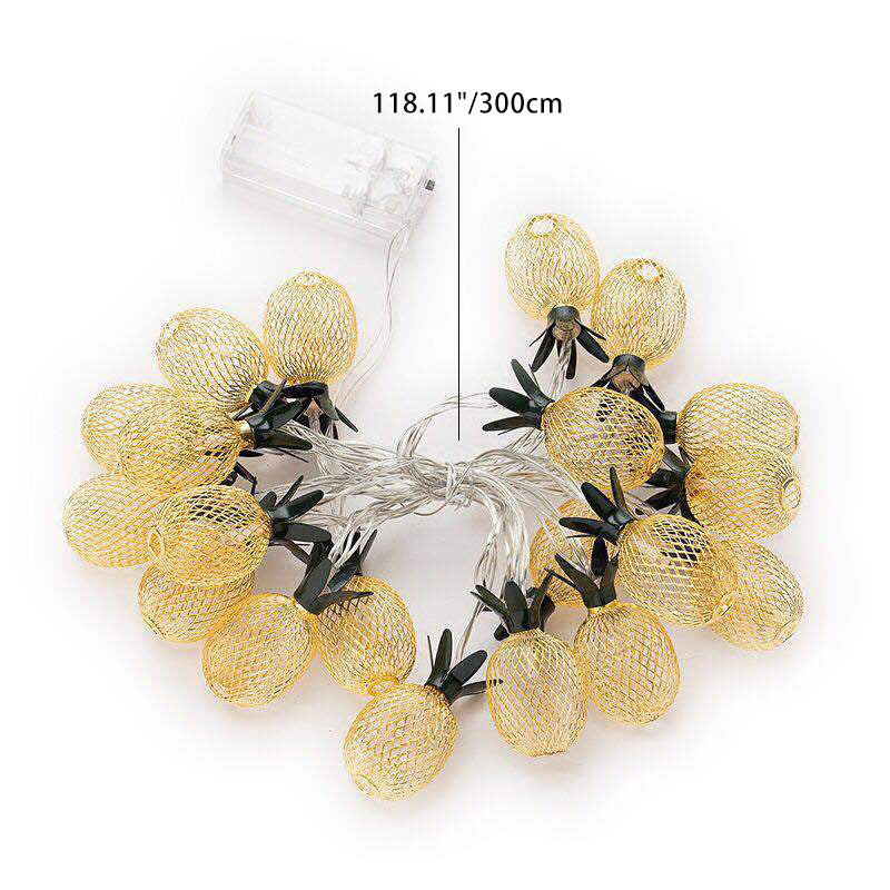 BowLift | Modern Art Deco Small Pineapple PVC LED String Light For Living Room