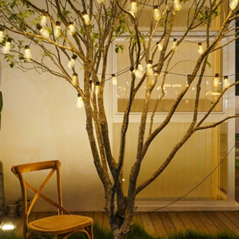 Modern Minimalist Round Long Line Glass Iron LED String Light For Garden | Bowlift