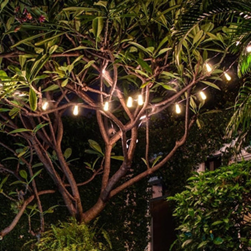 Modern Minimalist Round Long Line Glass Iron LED String Light For Garden | Bowlift