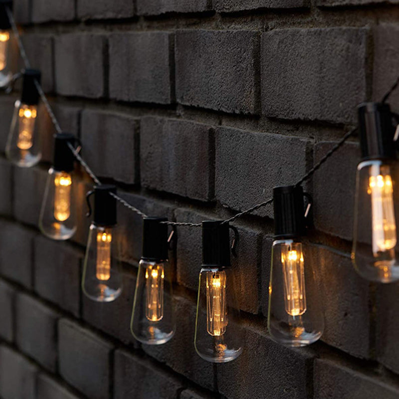 Modern Minimalist Round Long Line Glass Iron LED String Light For Garden | Bowlift