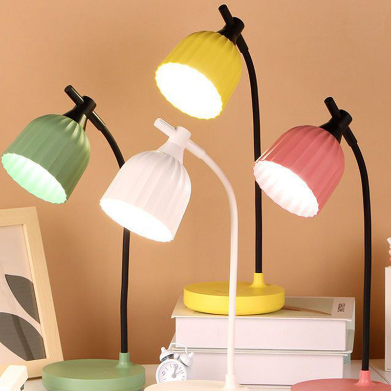 BowLift | Modern Minimalistic Round Folded ABS LED Table Lamp For Living Room