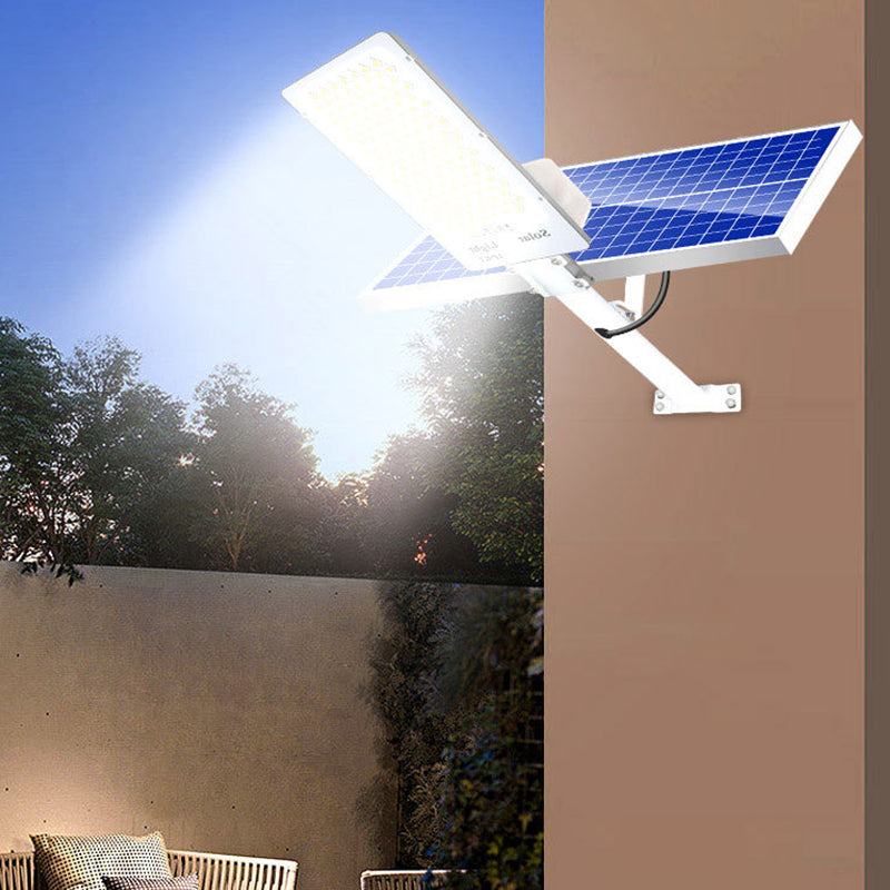 Modern Simplicity Rectangle Solar Waterproof ABS LED Wall Sconce Lamp For Garden | Bowlift