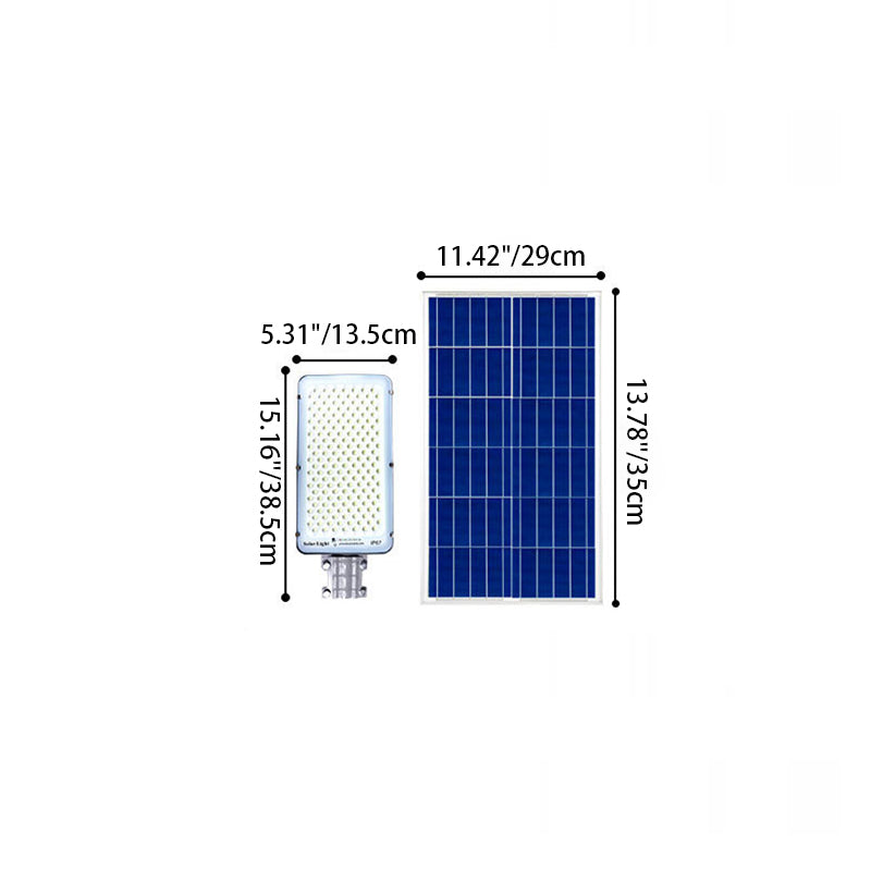 Modern Simplicity Rectangle Solar Waterproof ABS LED Wall Sconce Lamp For Garden | Bowlift