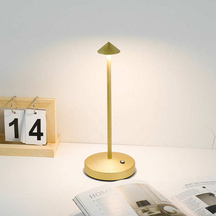 BowLift | Modern Simplicity Triangle Cone Round Acrylic Cylinder Iron LED Table Lamp for the Living Room