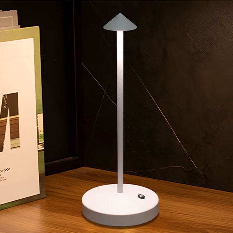 BowLift | Modern Simplicity Triangle Cone Round Acrylic Cylinder Iron LED Table Lamp for the Living Room