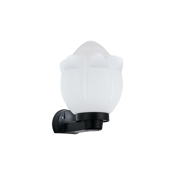 Modern Simplicity Flower Cone Square Cylinder Ball Acrylic ABS Iron 1-Light Wall Sconce Lamp For Outdoor Patio | Bowlift