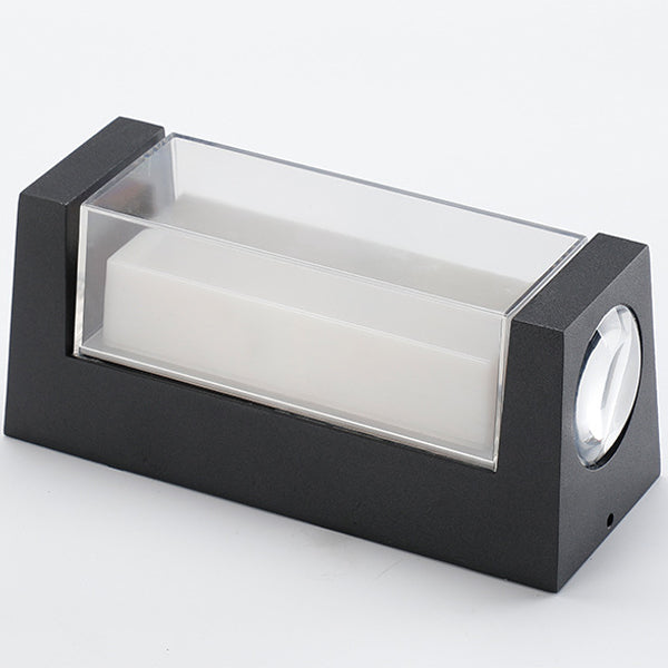 Modern Simplicity Rectangle Round Diamond PC Aluminum LED Wall Sconce Lamp For Garden | Bowlift