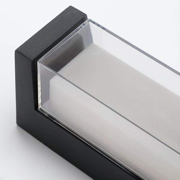 Modern Simplicity Rectangle Round Diamond PC Aluminum LED Wall Sconce Lamp For Garden | Bowlift