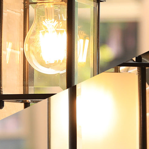 Modern Minimalist Square Rectangle Round Glass Aluminum 1-Light Wall Sconce Lamp For Garden | Bowlift