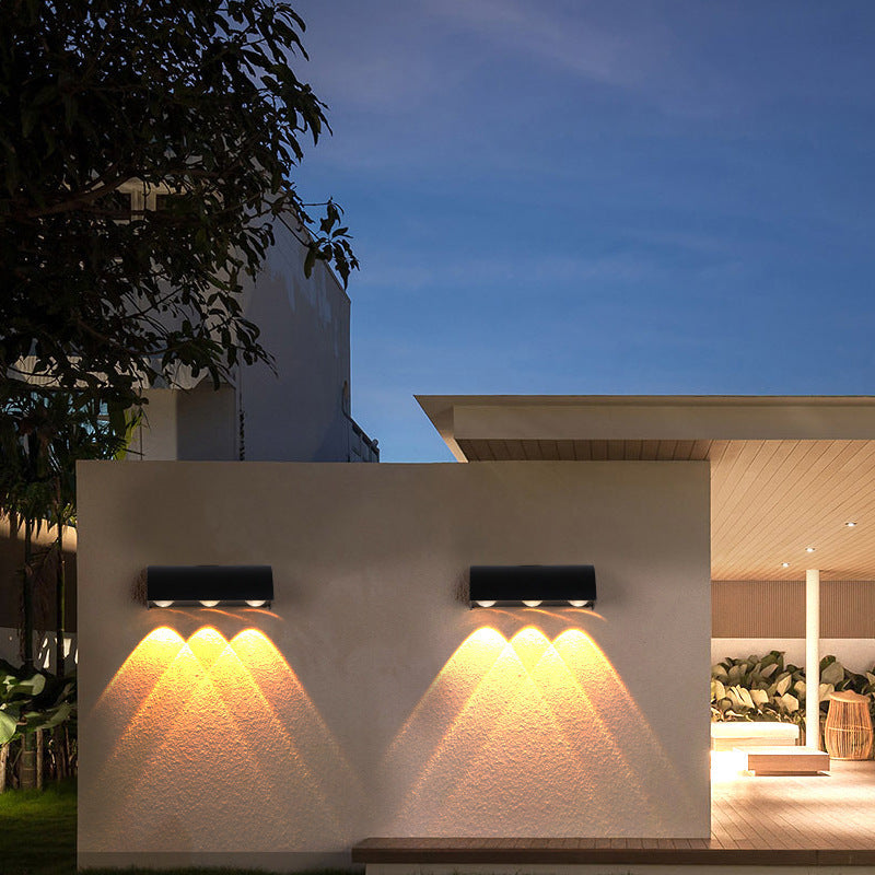 Modern Simplicity Waterproof Arched Cylindrical Aluminium PC LED Wall Sconce Lamp For Outdoor Patio | Bowlift