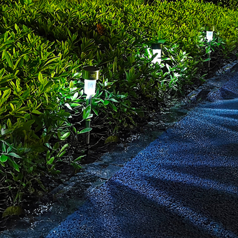 BowLift | Modern simplicity solar waterproof stainless steel cylinder LED landscape lighting outdoor light for the garden