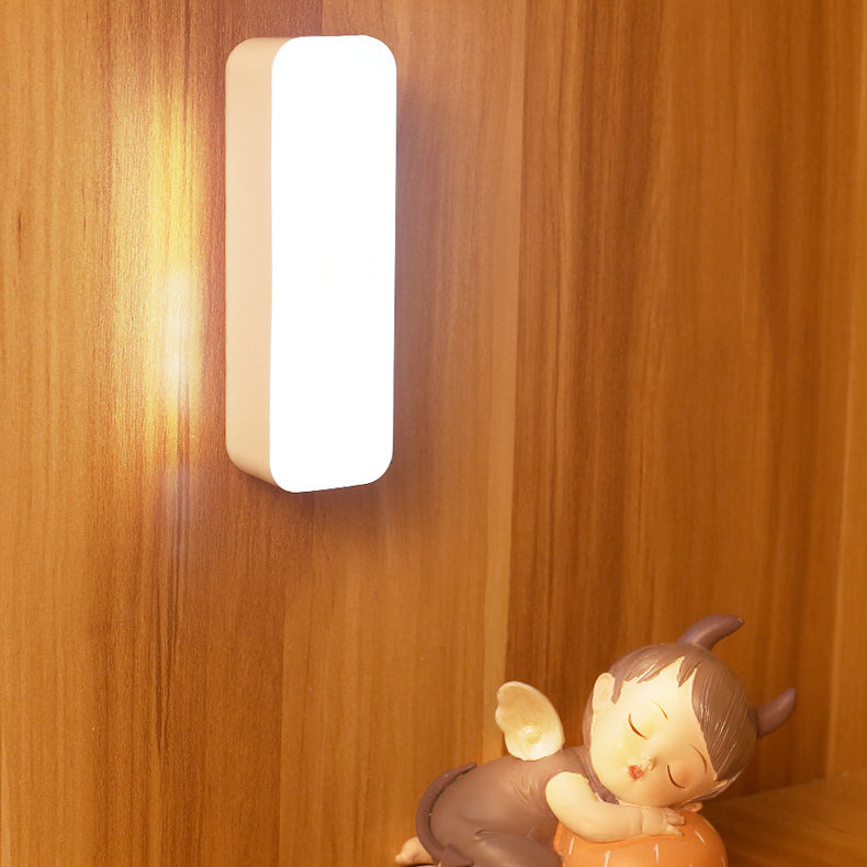 BowLift | Modern Minimalist Rechargeable Magnetic Suction Cup Plastic Strip Rectangular LED Wall Light Night Light For Studying