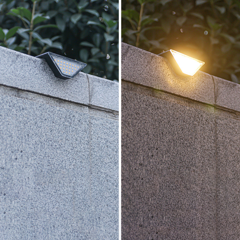 Modern Simplicity Solar Waterproof ABS PS Triangle LED Landscape Lighting Outdoor Light For Outdoor Patio | Bowlift