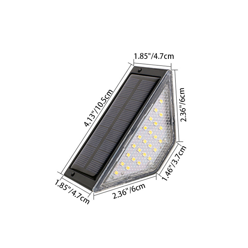 Modern Simplicity Solar Waterproof ABS PS Triangle LED Landscape Lighting Outdoor Light For Outdoor Patio | Bowlift
