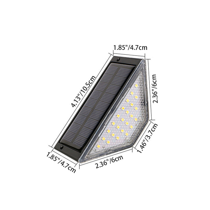 Modern Simplicity Solar Waterproof ABS PS Triangle LED Landscape Lighting Outdoor Light For Outdoor Patio | Bowlift