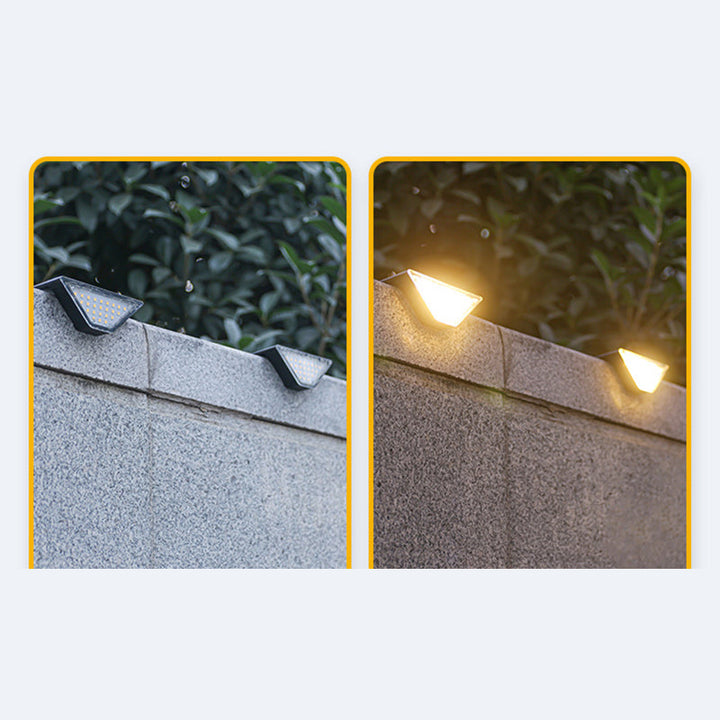 Modern Simplicity Solar Waterproof ABS PS Triangle LED Landscape Lighting Outdoor Light For Outdoor Patio | Bowlift