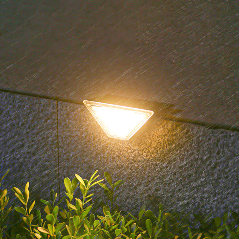 Modern Simplicity Solar Waterproof ABS PS Triangle LED Landscape Lighting Outdoor Light For Outdoor Patio | Bowlift