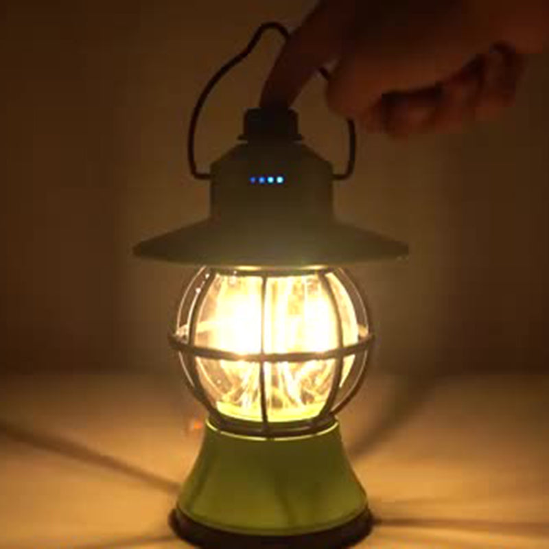 Contemporary Retro Waterproof Rechargeable/Battery ABS PS PP Steel Lantern Hanging LED Table Lamp Outdoor Light For Garden | Bowlift