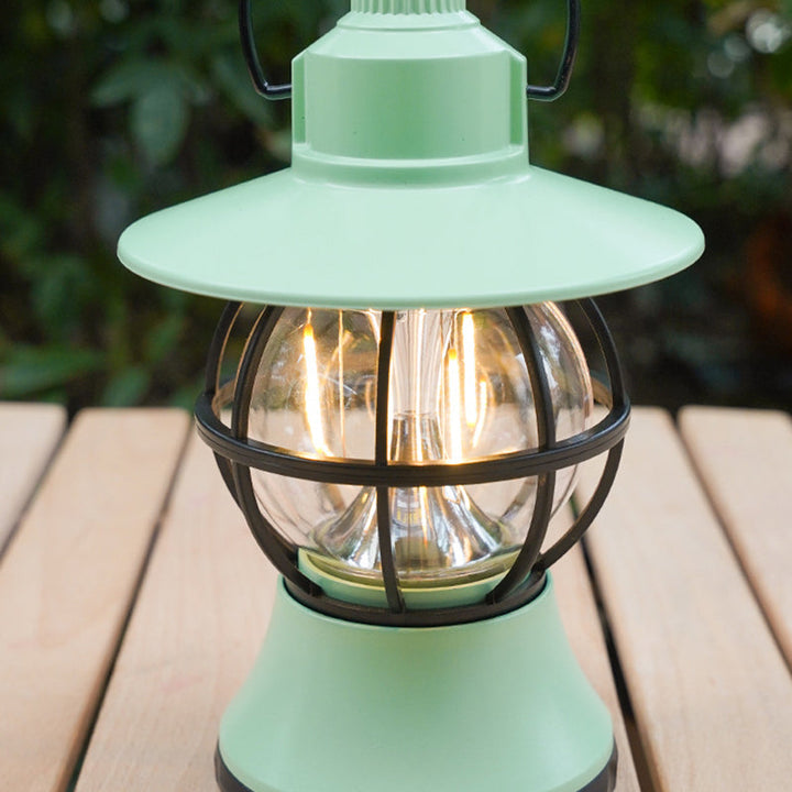Contemporary Retro Waterproof Rechargeable/Battery ABS PS PP Steel Lantern Hanging LED Table Lamp Outdoor Light For Garden | Bowlift