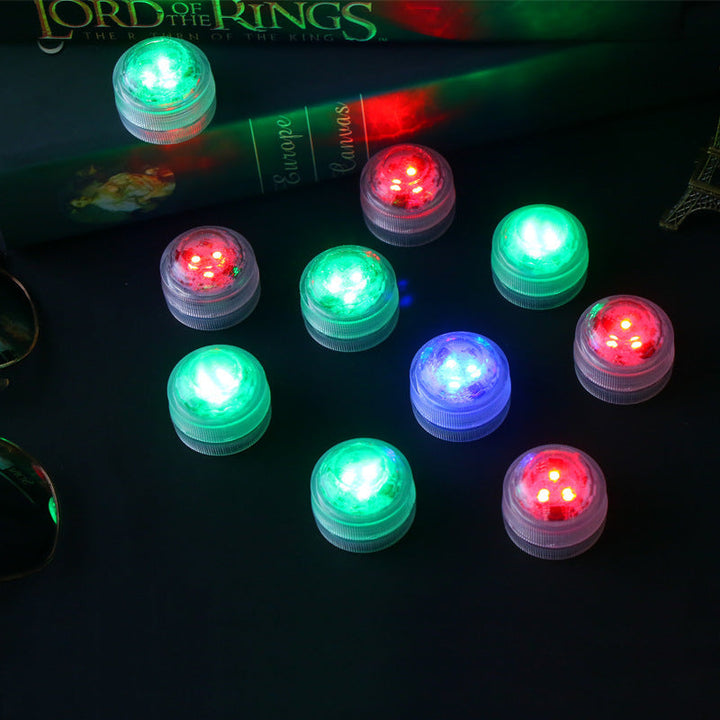 BowLift | Modern Simplicity waterproof Battery PS round underwater LED landscape lighting outdoor light for outdoor patio