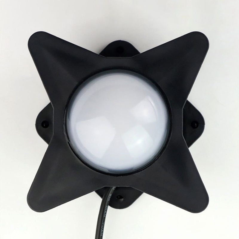 Contemporary Creative Waterproof Aluminum Acrylic PC Cross Star LED Wall Sconce Lamp For Outdoor Patio | Bowlift