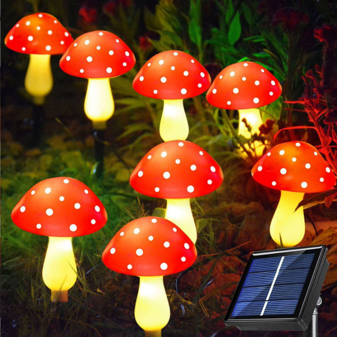 BowLift | Modern Art Deco Solar Waterproof ABS Mushroom Decoration LED String Lights Outdoor Light For Garden