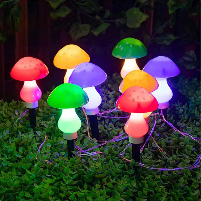BowLift | Modern Art Deco Solar Waterproof ABS Mushroom Decoration LED String Lights Outdoor Light For Garden
