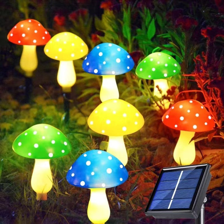 BowLift | Modern Art Deco Solar Waterproof ABS Mushroom Decoration LED String Lights Outdoor Light For Garden