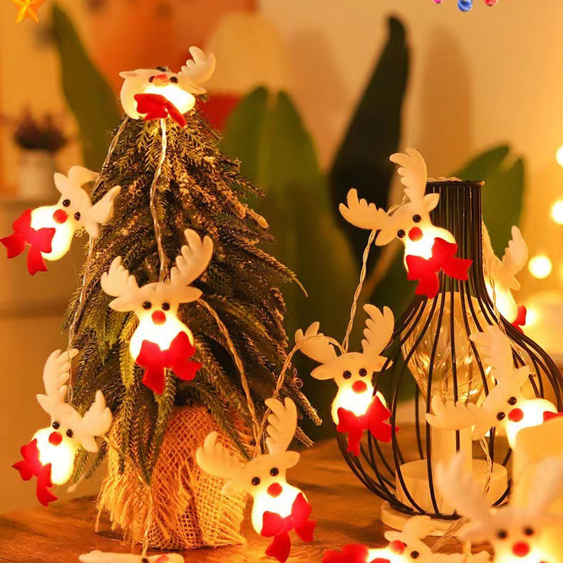 BowLift | Modern Art Deco Battery Copper Wire Blanket Santa Snowman Deer Cartoon Decoration LED String Lights For Entertainment Room