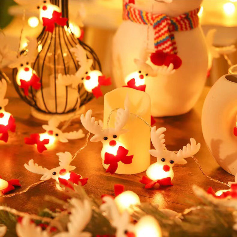 BowLift | Modern Art Deco Battery Copper Wire Blanket Santa Snowman Deer Cartoon Decoration LED String Lights For Entertainment Room