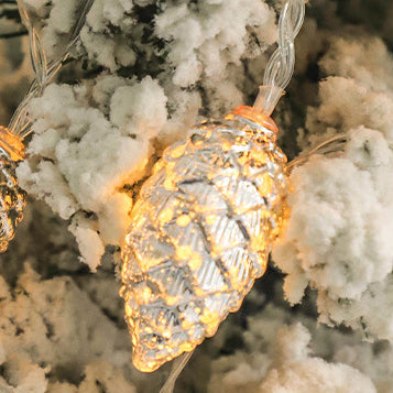 BowLift | Contemporary Creative USB Battery PE Pine Cone LED String Lights For Entertainment Room