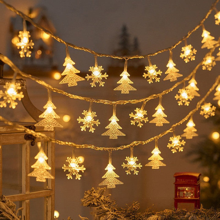 BowLift | Modern Art Deco Battery USB PVC Deer Snow Star Christmas Tree Decoration LED String Light For Entertainment Room