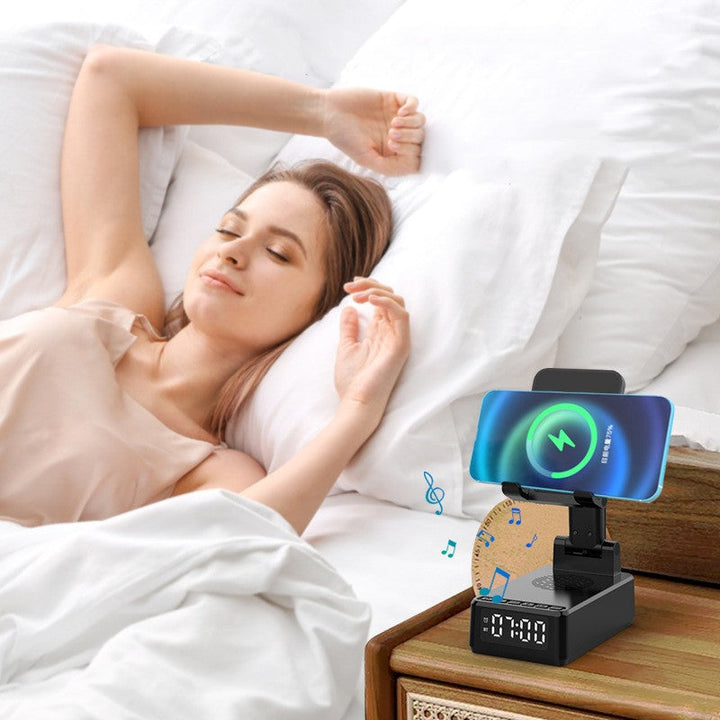 BowLift | Bluetooth Speaker Wireless Charging Foldable Rotating Phone Stand