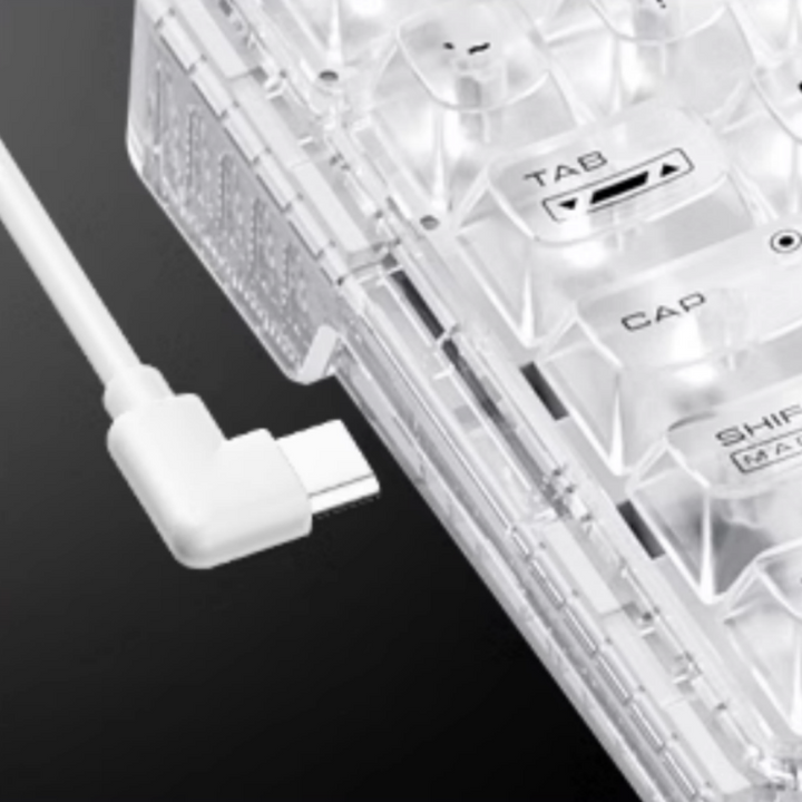 BowLift | Wired Transparent Keycap Casket Mechanical Keyboard