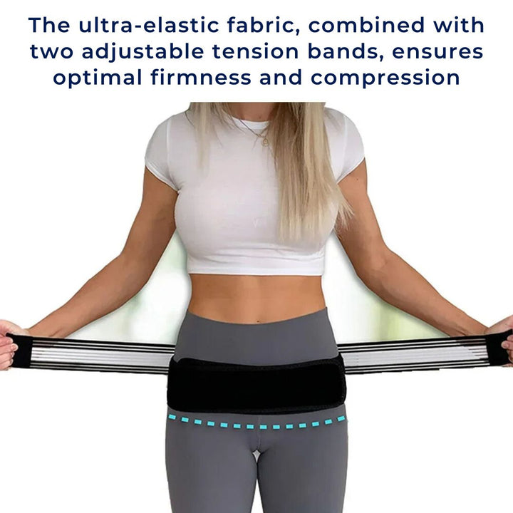 BackGuard Lumbar Support Belt | Lower Back Pain Relief - Adjustable Fit for Posture Correction - Injury Prevention - Active Use Bowlift