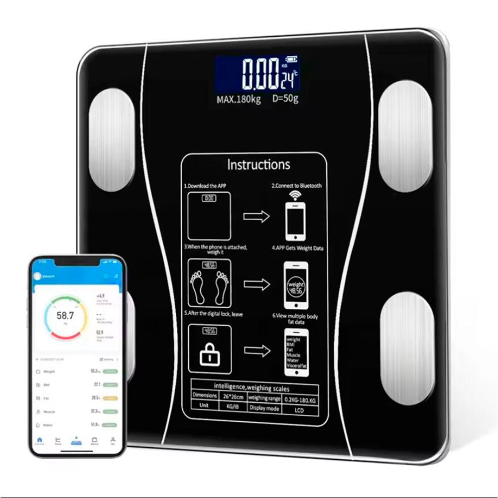 Body Scale (180 kg) Pro - BMI Function & Bluetooth | Bowlift