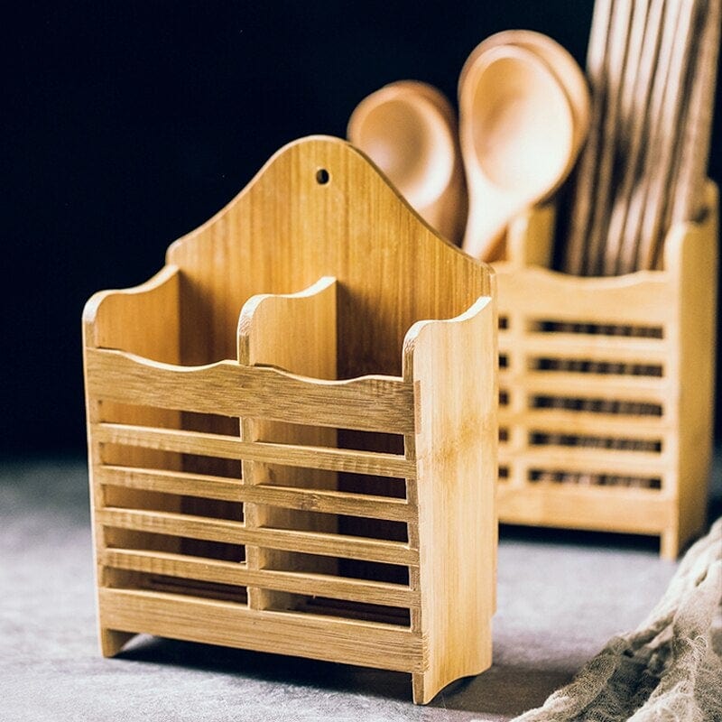 Bamboo Cutlery Caddy Bowlift