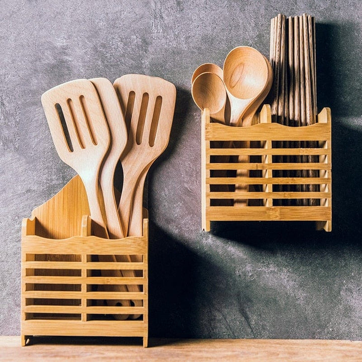 Bamboo Cutlery Caddy Bowlift