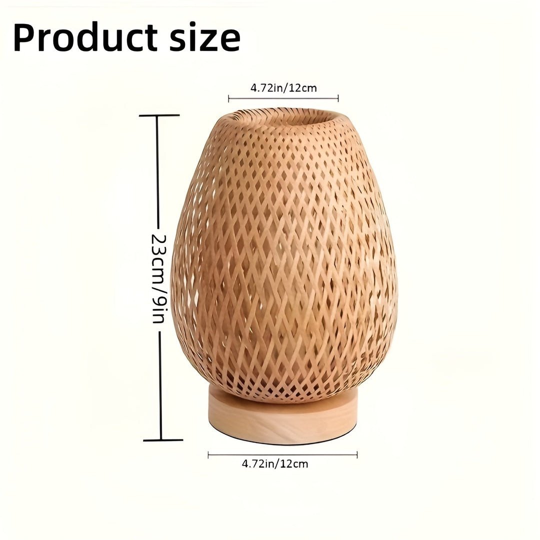 BowLift | Stylish Bamboo Table Lamp with USB Power – Sustainable and Energy-Efficient Design