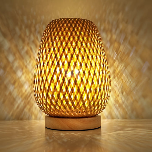BowLift | Stylish Bamboo Table Lamp with USB Power – Sustainable and Energy-Efficient Design