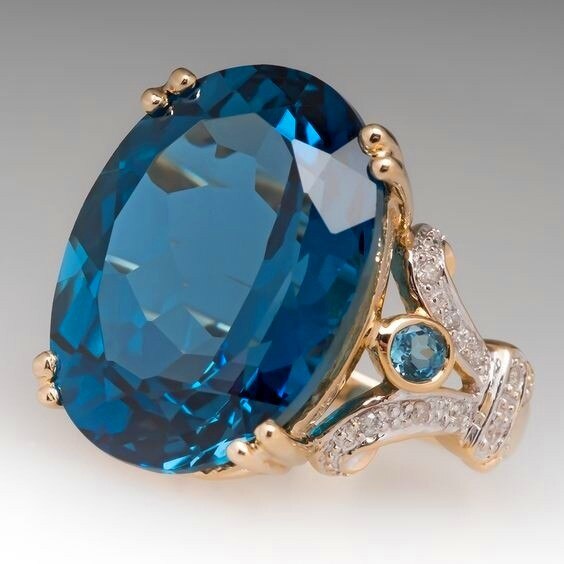 BowLift | Fashion Luxury Colorful Cubic Zirconia Ring Oval Stone Finger Ring For Women