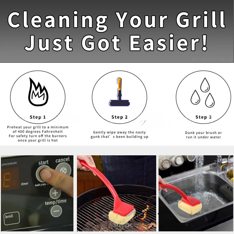 BowLift | Grill Brush World’s Safest Grill Brush – No Harmful Wire Bristles