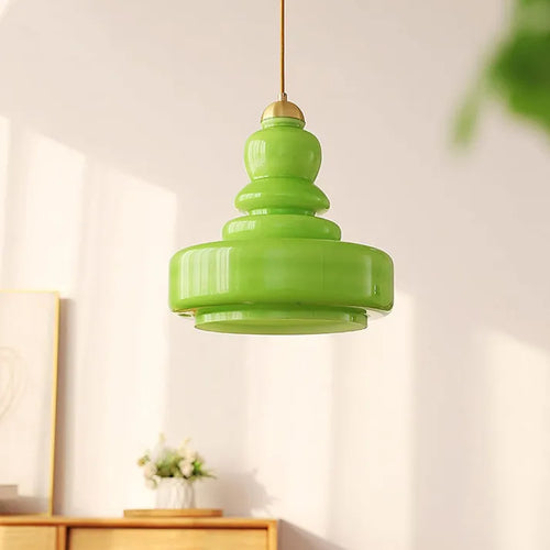 BowLift | Glass Cylinder Ceiling Lamp - Luxurious Glass Pendant Light with Modern Design