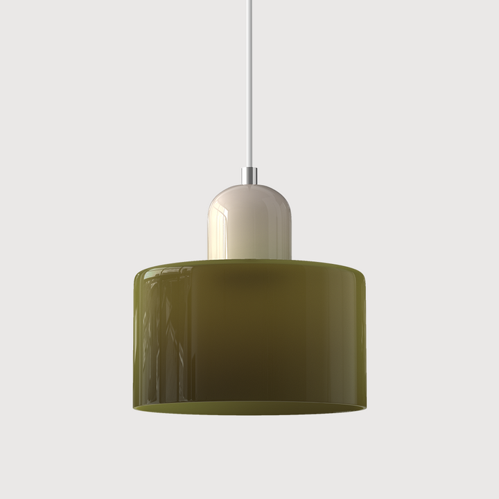 BowLift | Modern Lamp with Colored Glass and Geometric Shape