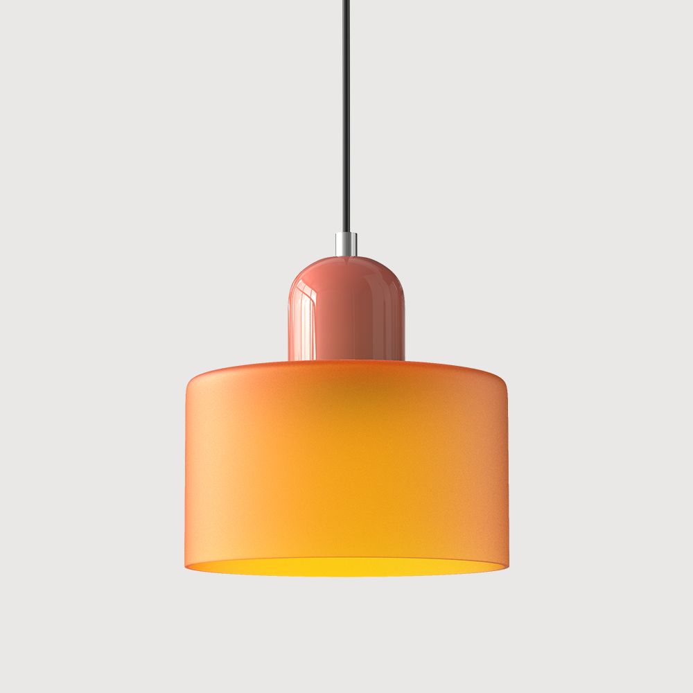 BowLift | Modern Lamp with Colored Glass and Geometric Shape