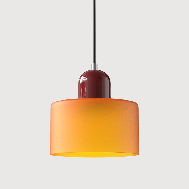 BowLift | Modern Lamp with Colored Glass and Geometric Shape