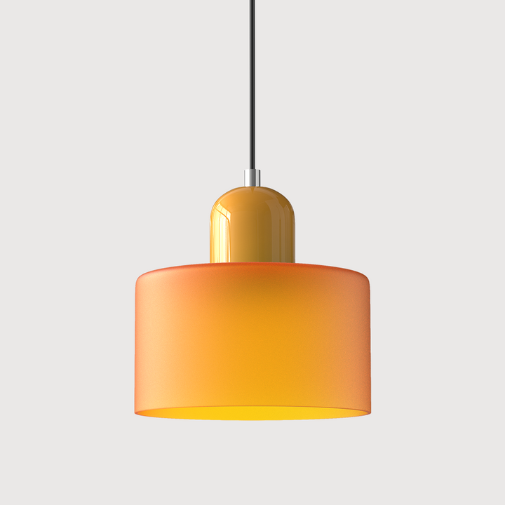 BowLift | Modern Lamp with Colored Glass and Geometric Shape