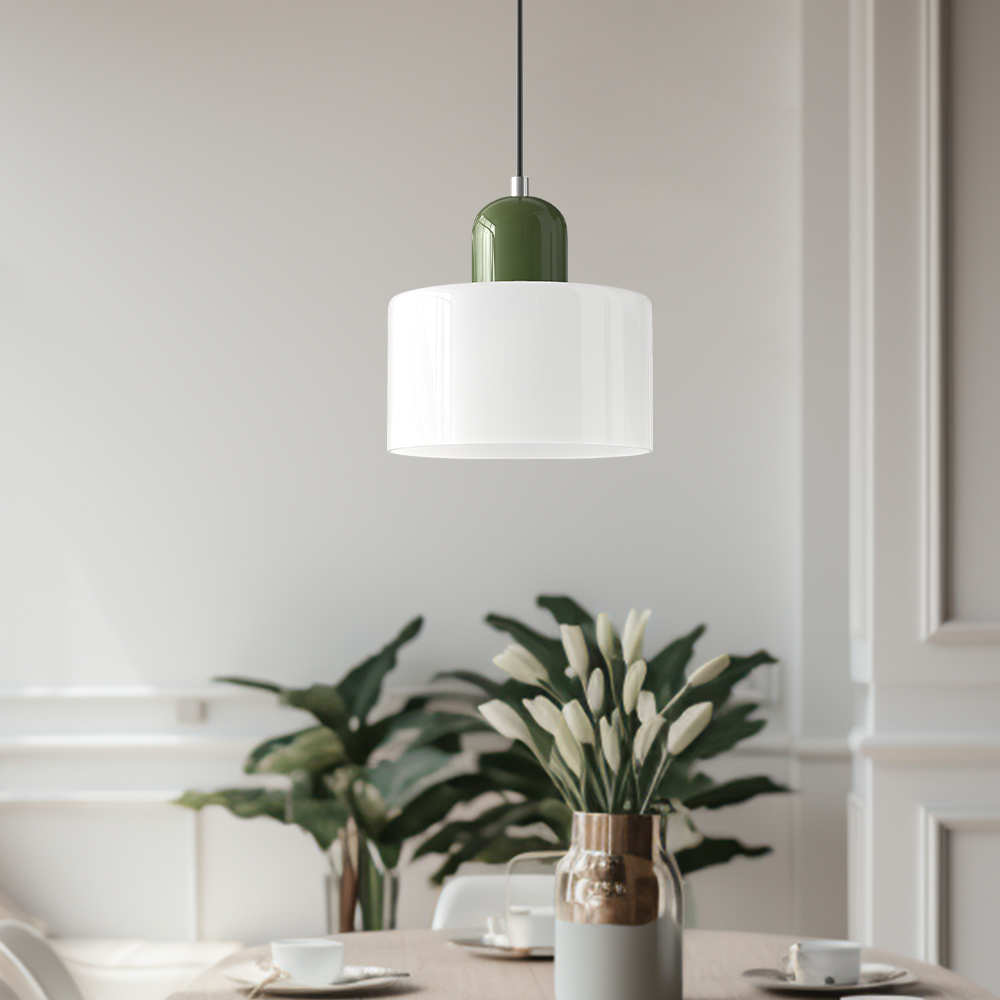BowLift | Modern Lamp with Colored Glass and Geometric Shape