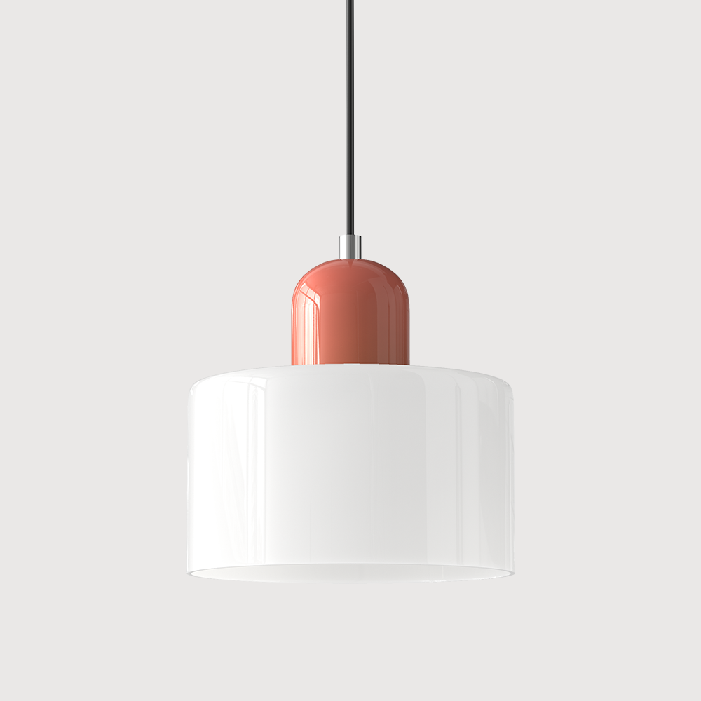 BowLift | Modern Lamp with Colored Glass and Geometric Shape
